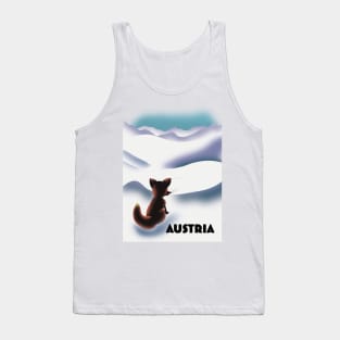 Austrian fox travel poster Tank Top